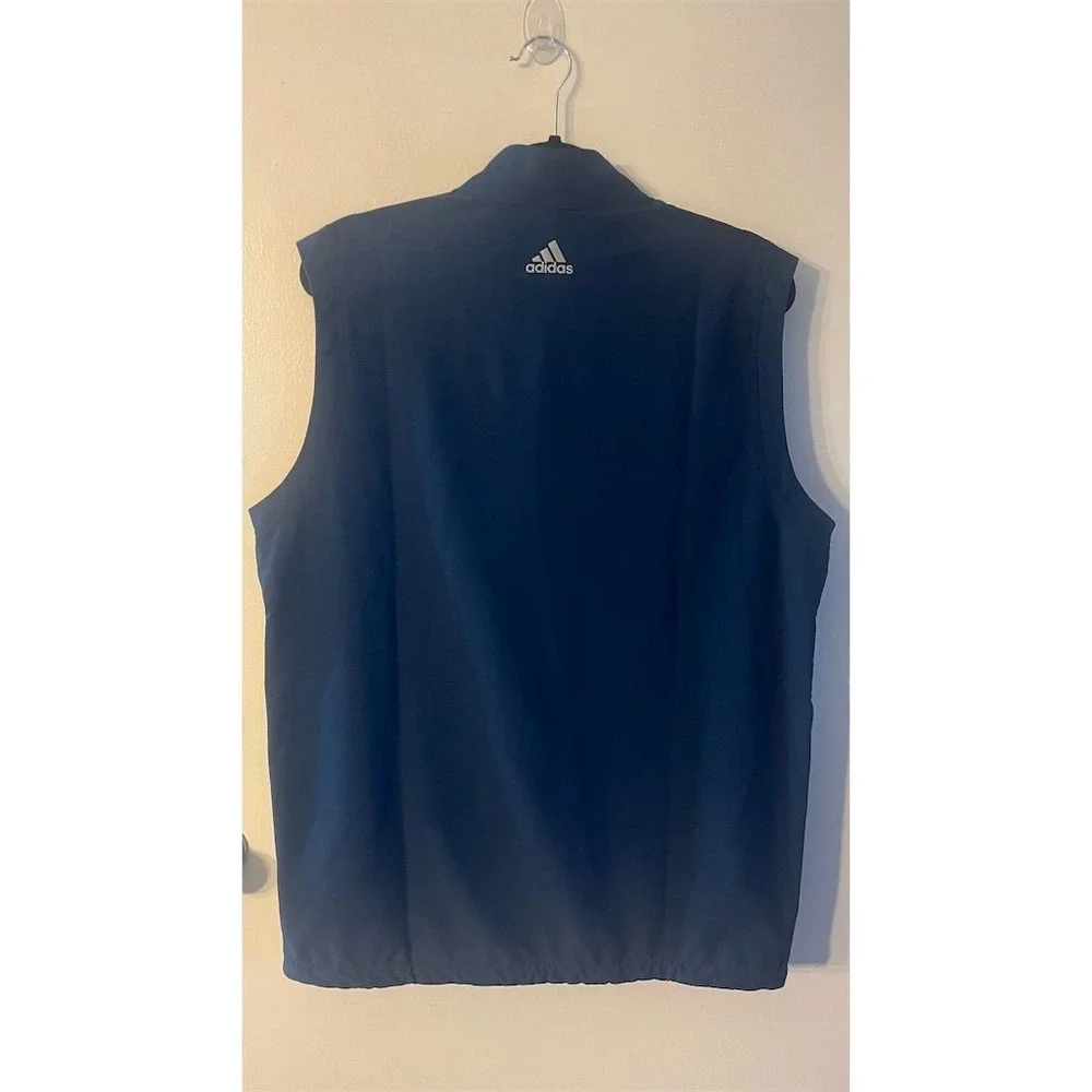 Adidas‎ Men's 1/4 Zip Lightweight Golf Vest Blue Size M